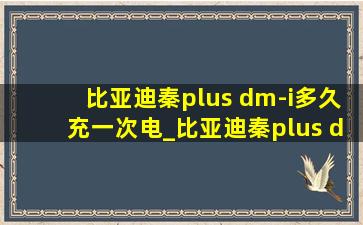 比亚迪秦plus dm-i多久充一次电_比亚迪秦plus dm-i多久充一次电(低价烟批发网)